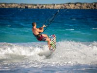 The beach was often busy with kite surfers. This looked like a hell of a lot of fun. They were able to corral the wind and surf back and forth along the beach all day. I&#39;d like to try that sometime!
